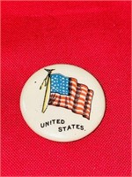 Sweet Corporal Cigarette United States Flag Pin