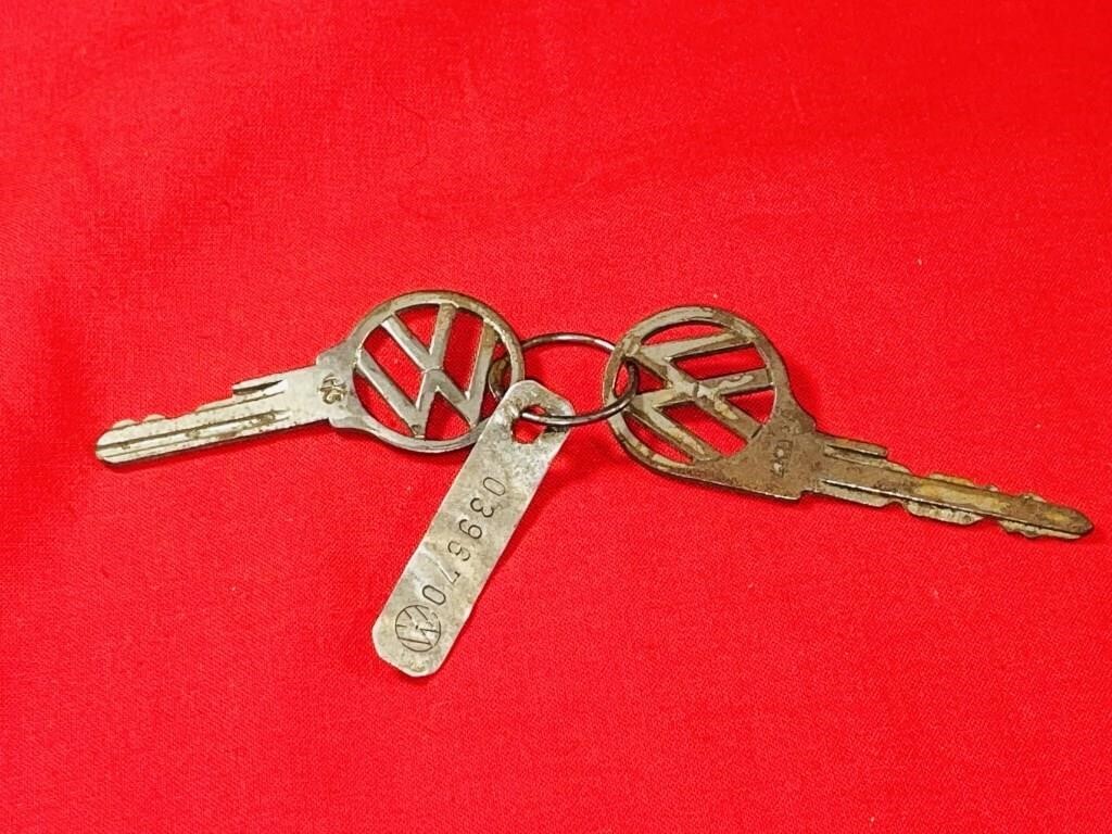 Vintage Volkswagen Keys and Tag