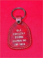 Vintage Old Country Store Key Chain - Sulphur, IN