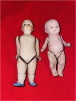 Antique German Bisque Pin Jointed Dolls - Germany