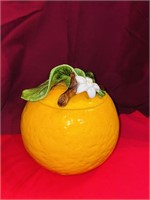 Vintage Metlox Orange Cookie Jar