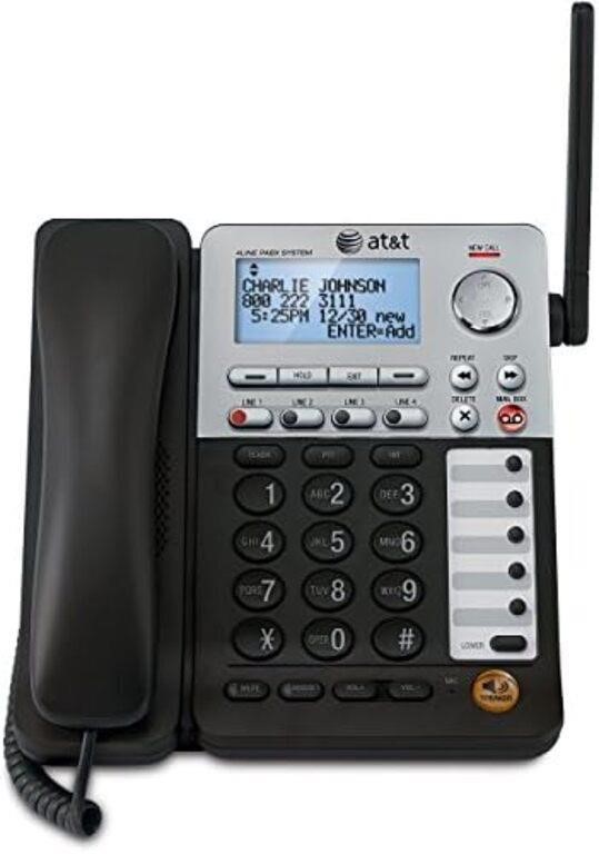 AT&T SynJ SB67148 DECT 6.0 Cordless Deskset for