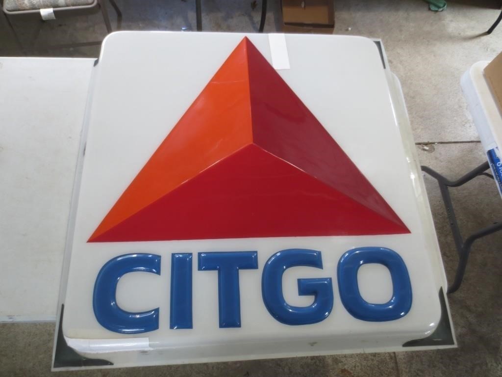 Plastic CITGO sign, some damage