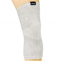Vive Health Bamboo Knee Sleeves - Gray, large