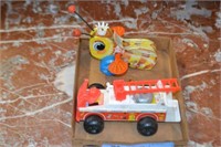 Queen Busy Bee & Fisher Price Fire Truck