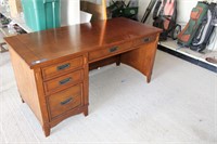 Wooden Desk with Many Drawers Very Good Condition