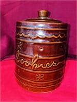 Vintage Marcrest Brown Glaze Cookie Jar