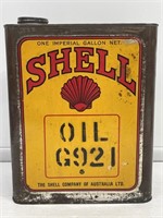 Early SHELL G921 Oil Gallon Tin