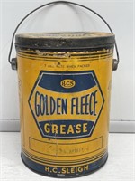 Scarce GOLDEN FLEECE HEX 7 Lb Grease Tin
