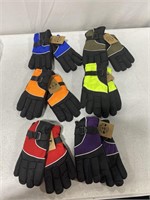 YACHT AND SMITH, 6 PAIRS OF KIDS WINTER GLOVES