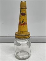 H C SLEIGH FIREZONE Tin Top on Bottle (with dust