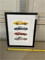 Framed Corvette Picture