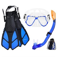 Kids Mask Fin Snorkel Set for 3-7 Years Old Boys