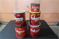 FOLGERS TIN CANS