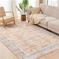 INGEROOM 8x10 Area Rug Washable Boho Rug Area Rug