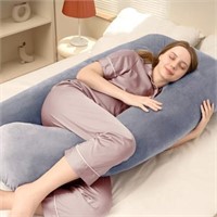 DOWNCOOL Pregnancy Pillow, U Shaped Body Pillow