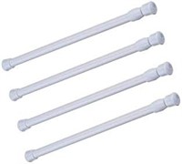 4 Pack Spring Tension Curtain Rod, 23.6-43.3