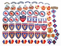 WWII - POST WAR US RECRUITING & BATTALION PATCHES