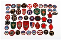 KOREAN WAR US ARMY THEATER MADE BULLION PATCHES