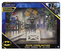 DC Comics, Wayne Tower Mayhem Playset | 4-inch