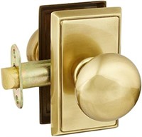 Providence Door Set with Round Brass Knobs