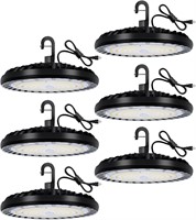 $260  200W LED UFO High Bay Light 6 Pack 5000K