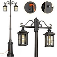 OYKYOHEI Outdoor Lamp Post Light with GFCI