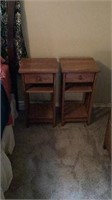 2 End Tables Nightstands14 x 15 1/2 x 30 in Tall