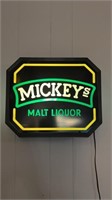 Mickeys Malt Liquor sign