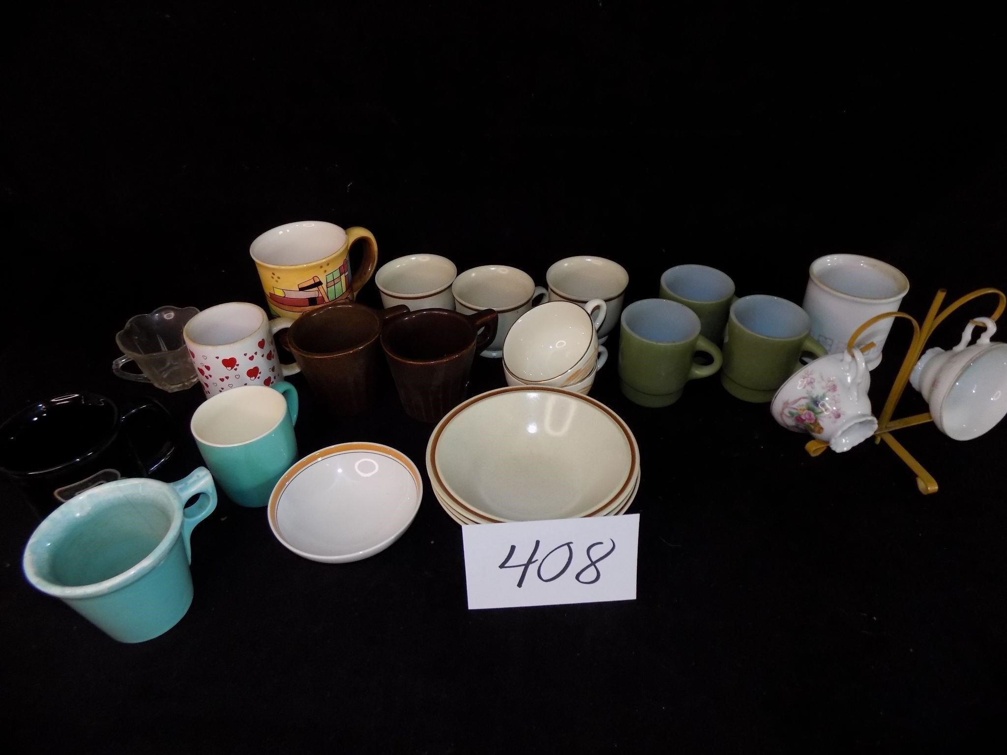 CUPS, FIREKING, POTTERY & OTHERS
