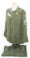 VIETNAM WAR US ARMY SF JUNGLE JACKET & SHIRT