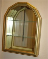 MIRRORED BACK WALL CURIO CABINET