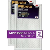 Filtrete AC Filter  14x30x1  MPR 1500  2-Pack