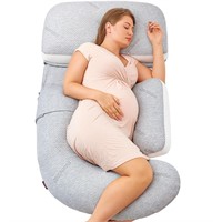 Momcozy G-Shaped Pregnancy Pillow  Grey