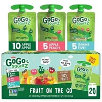 GoGo squeeZ Applesauce  Variety - 3.2oz/20ct
