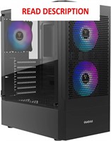 GAMDIAS RGB ATX Mid Tower PC Case  120mm Fans