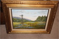 SIGNED L. PRICE BLUEBONNET PAINTING ON BOARD
