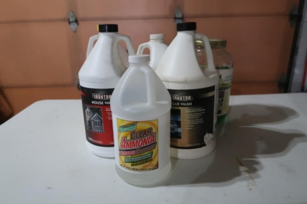 ASSORTED HOUSEHOLD & YARD CLEANERS