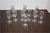 SET OF 10 BRANIFF LIQUOR GLASSES