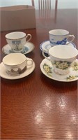 Tea cups and saucers, royal Albert bone china