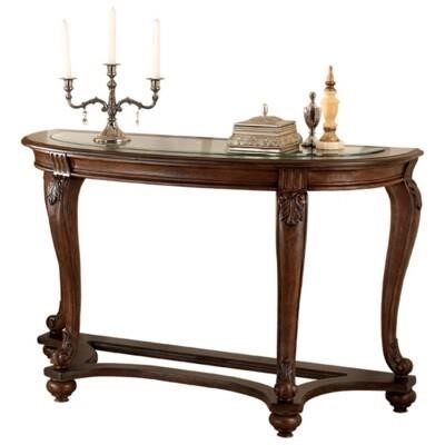 Norcastle Sofa Console Table Dark Brown