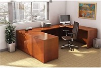 Lorell Desk Shell, 72 by 36 by 29-1/2-Inch, Cherry