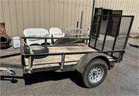 8' x 5' Metal Single Axle Trailer