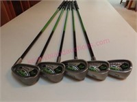5 Ping Rapture golf clubs (irons) graphite