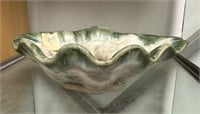 McCarty Pottery Jade Shell Dish