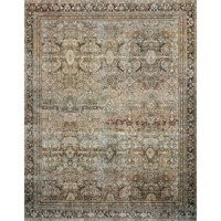 Layla Olive 5x7.6ft Distressed Oriental Rug