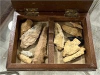 Box Collection of Native American Arrowheads