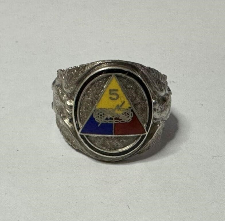 Vintage Sterling Masonic Ring