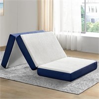 Molblly Folding Mattress, 3 inch Memory Foam Tri F