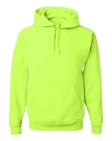 (Large) JERZEES - NuBlendÂ® Hoodie Safety Green